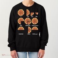 Maths Day Costume Idea Teachers Pizza Slice Fraction Women's Sweatshirt thumb 0