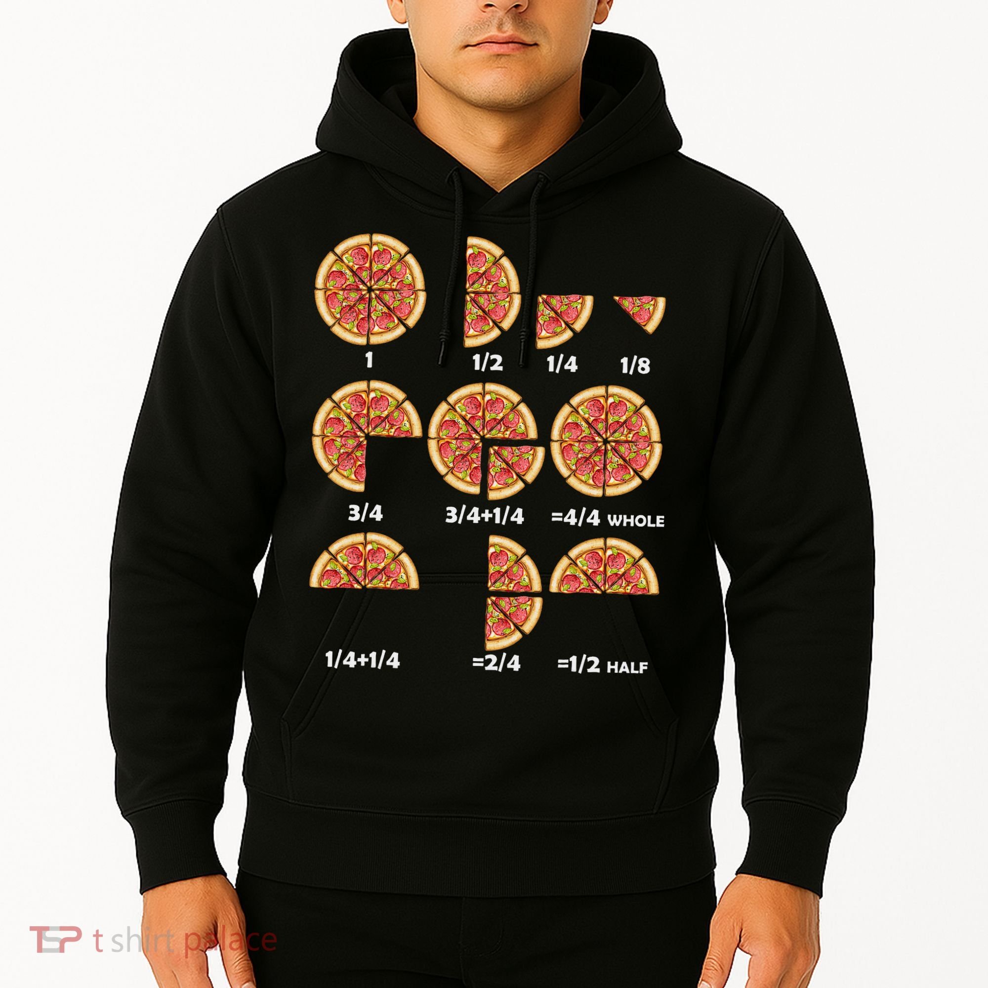Maths Day Costume Idea Teachers Pizza Slice Fraction Hoodie