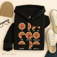 Maths Day Costume Idea Teachers Pizza Slice Fraction Hoodie thumb 4