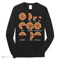 Maths Day Costume Idea Teachers Pizza Slice Fraction Long Sleeve Shirt thumb 0