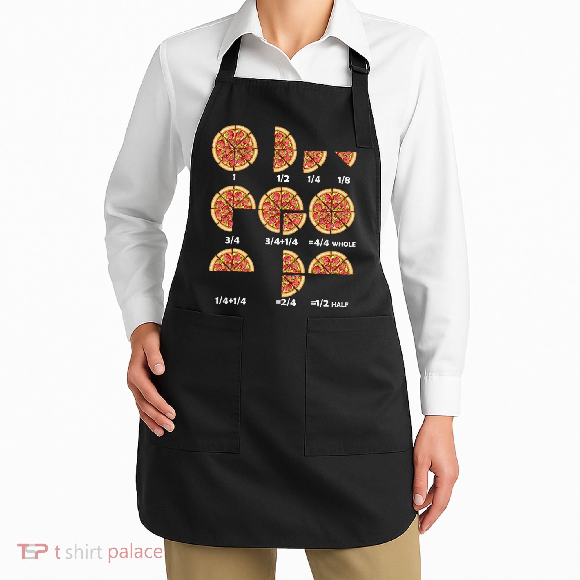 Maths Day Costume Idea Teachers Pizza Slice Fraction Apron