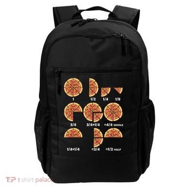 Maths Day Costume Idea Teachers Pizza Slice Fraction Backpack