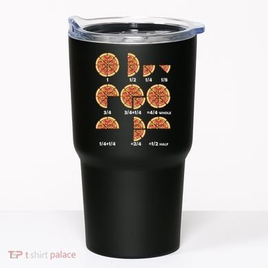 Maths Day Costume Idea Teachers Pizza Slice Fraction Tumbler