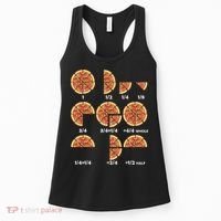 Maths Day Costume Idea Teachers Pizza Slice Fraction Women's Tank Top thumb 0