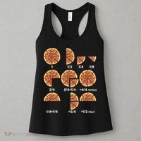 Maths Day Costume Idea Teachers Pizza Slice Fraction Women's Tank Top thumb 3