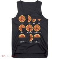 Maths Day Costume Idea Teachers Pizza Slice Fraction Tank Top thumb 0