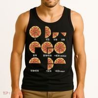 Maths Day Costume Idea Teachers Pizza Slice Fraction Tank Top thumb 3