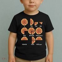 Maths Day Costume Idea Teachers Pizza Slice Fraction Toddler T-Shirt thumb 2