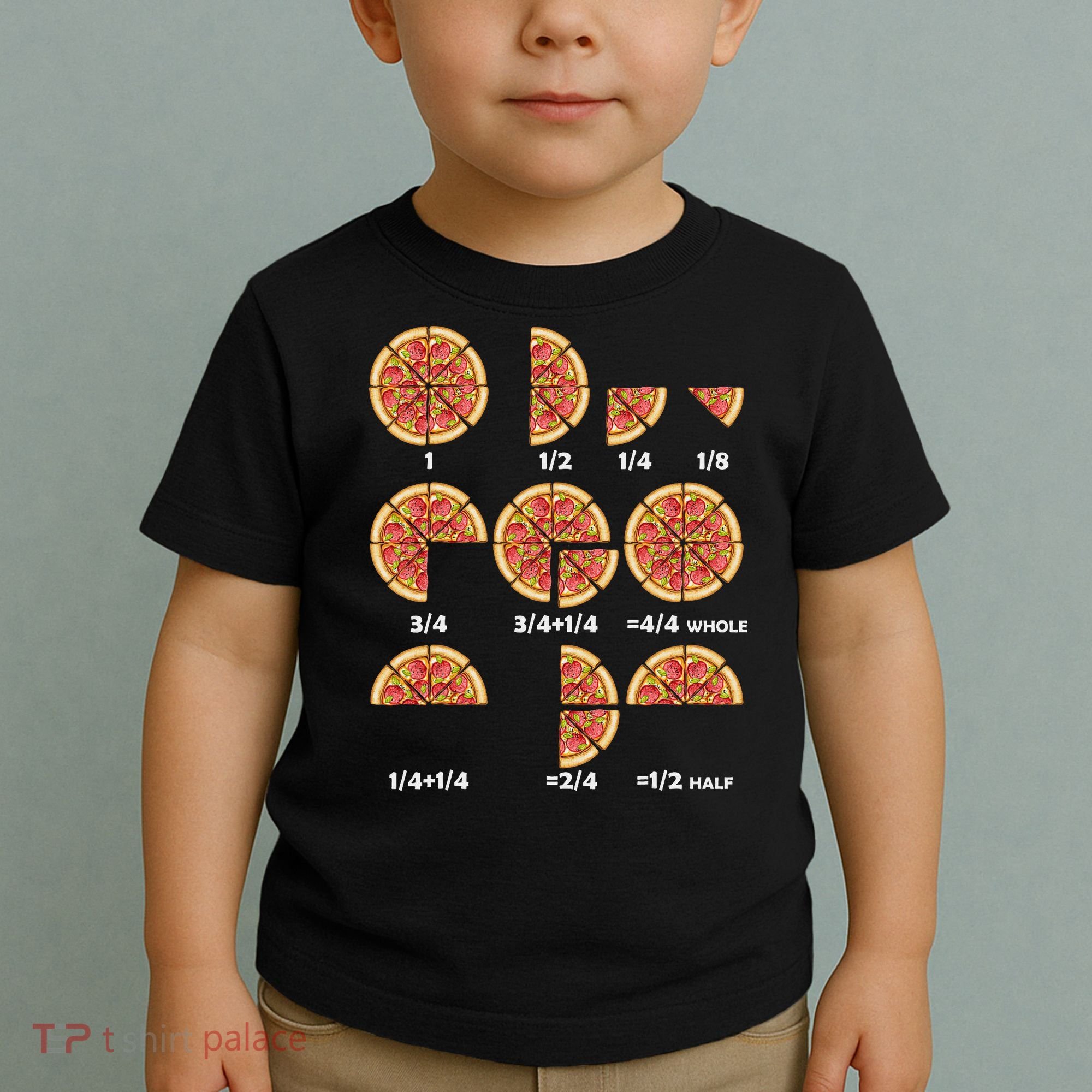 Maths Day Costume Idea Teachers Pizza Slice Fraction Toddler T-Shirt