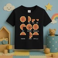Maths Day Costume Idea Teachers Pizza Slice Fraction Toddler T-Shirt thumb 3