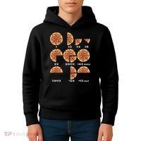 Maths Day Costume Idea Teachers Pizza Slice Fraction Kids Hoodie thumb 4