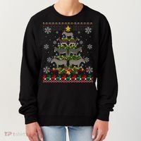 Mule Donkey Christmas Ornat Tree Funny Gift Ugly Sweater Gift Women's Sweatshirt thumb 0