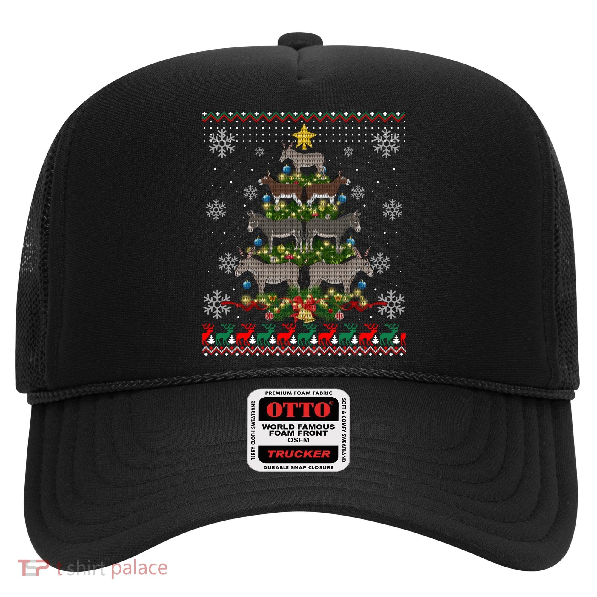Mule Donkey Christmas Ornat Tree Funny Gift Ugly Sweater Gift Hat