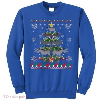 Mule Donkey Christmas Ornat Tree Funny Gift Ugly Sweater Gift Sweatshirt