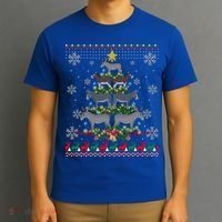 Mule Donkey Christmas Ornat Tree Funny Gift Ugly Sweater Gift T-Shirt thumb 3