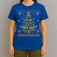 Mule Donkey Christmas Ornat Tree Funny Gift Ugly Sweater Gift T-Shirt thumb 4
