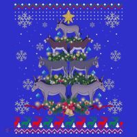 Mule Donkey Christmas Ornat Tree Funny Gift Ugly Sweater Gift Visor thumb 3