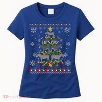 Mule Donkey Christmas Ornat Tree Funny Gift Ugly Sweater Gift Women's T-Shirt thumb 0