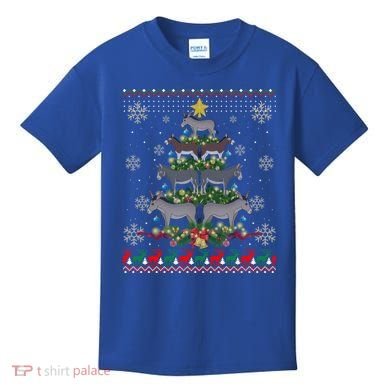 Mule Donkey Christmas Ornat Tree Funny Gift Ugly Sweater Gift Kids T-Shirt