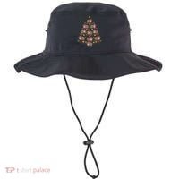 Moo Deng Christmas Tree Funny Christmas Cute Moo Deng Bucket Hat thumb 0