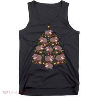 Moo Deng Christmas Tree Funny Christmas Cute Moo Deng Tank Top thumb 0