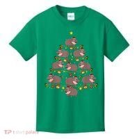 Moo Deng Christmas Tree Funny Christmas Cute Moo Deng Kids T-Shirt thumb 0