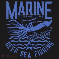 Marine Diving Club Deep Sea Fishing 1986 Coaster thumb 2