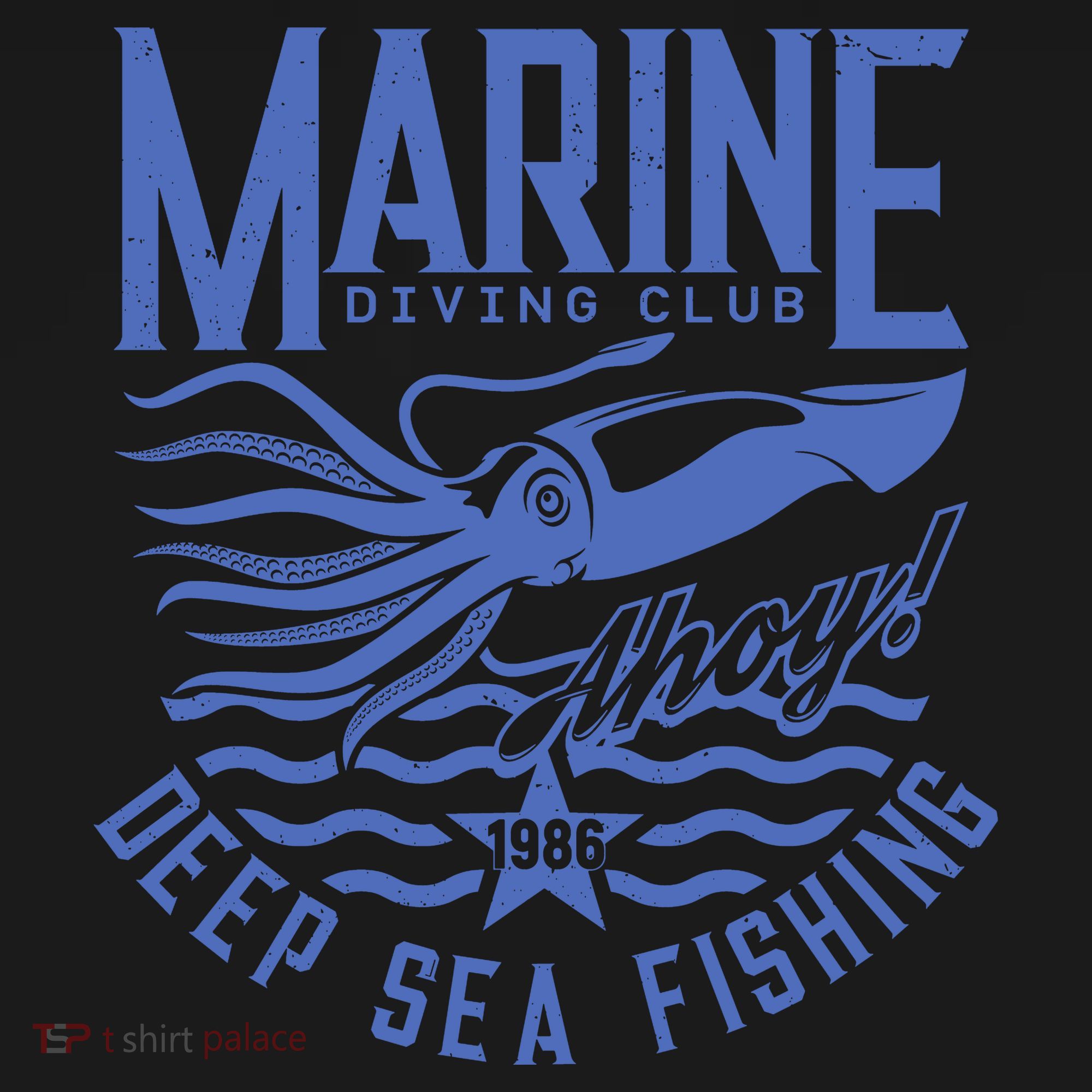 Marine Diving Club Deep Sea Fishing 1986 Coaster