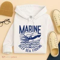 Marine Diving Club Deep Sea Fishing 1986 Hoodie thumb 4