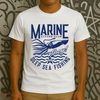 Marine Diving Club Deep Sea Fishing 1986 T-Shirt thumb 3