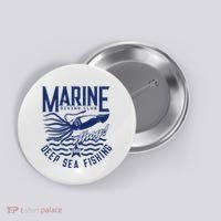 Marine Diving Club Deep Sea Fishing 1986 Button thumb 0