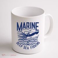 Marine Diving Club Deep Sea Fishing 1986 Coffee Mug thumb 1