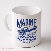 Marine Diving Club Deep Sea Fishing 1986 Coffee Mug thumb 0