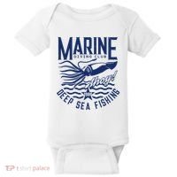 Marine Diving Club Deep Sea Fishing 1986 Baby Bodysuit thumb 0