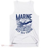 Marine Diving Club Deep Sea Fishing 1986 Tank Top thumb 0