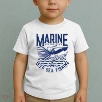 Marine Diving Club Deep Sea Fishing 1986 Toddler T-Shirt thumb 2