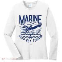 Marine Diving Club Deep Sea Fishing 1986 Women's Long Sleeve Shirt thumb 0