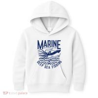 Marine Diving Club Deep Sea Fishing 1986 Kids Hoodie thumb 0