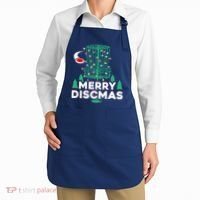 Merry Discmas Disc Golf Frisbee Christmas Xmas Funny Apron thumb 2
