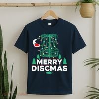 Merry Discmas Disc Golf Frisbee Christmas Xmas Funny T-Shirt thumb 2