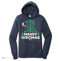 Merry Discmas Disc Golf Frisbee Christmas Xmas Funny Women's Hoodie thumb 0