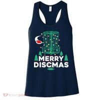 Merry Discmas Disc Golf Frisbee Christmas Xmas Funny Women's Tank Top thumb 0