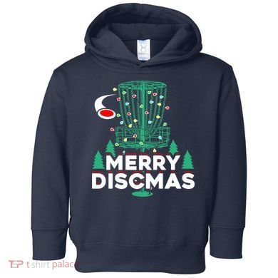 Merry Discmas Disc Golf Frisbee Christmas Xmas Funny Toddler Hoodie