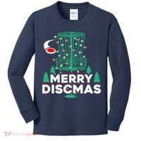 Merry Discmas Disc Golf Frisbee Christmas Xmas Funny Kids Long Sleeve Shirt thumb 0
