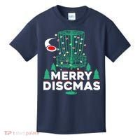 Merry Discmas Disc Golf Frisbee Christmas Xmas Funny Kids T-Shirt thumb 0