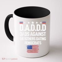 Mens Daddd Dads Against Daughters Dating Democrats Coffee Mug thumb 0