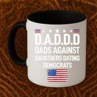 Mens Daddd Dads Against Daughters Dating Democrats Coffee Mug thumb 2