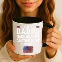 Mens Daddd Dads Against Daughters Dating Democrats Coffee Mug thumb 3
