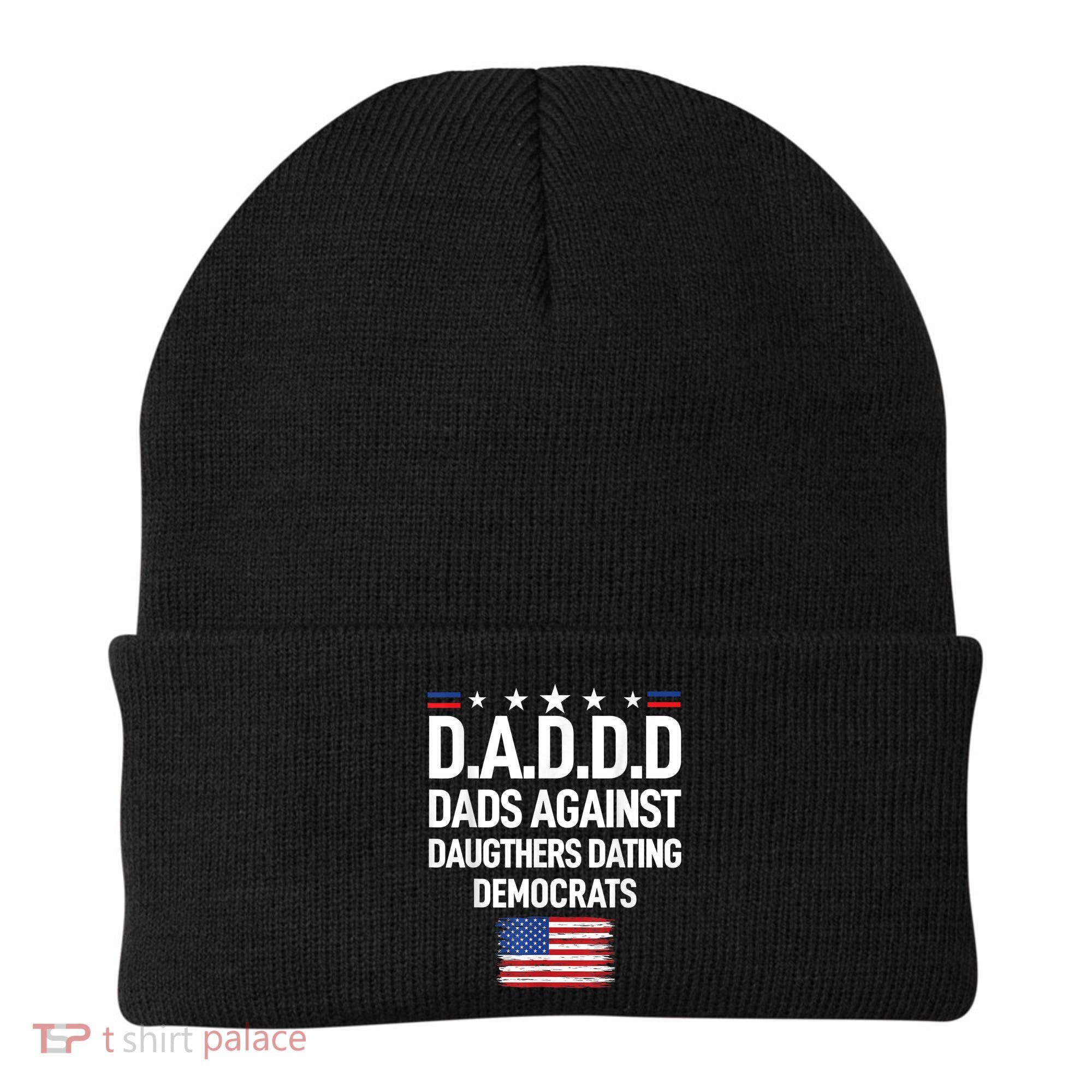 Mens Daddd Dads Against Daughters Dating Democrats Beanie