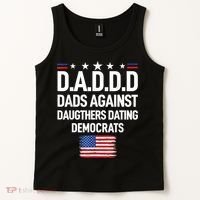Mens Daddd Dads Against Daughters Dating Democrats Tank Top thumb 2